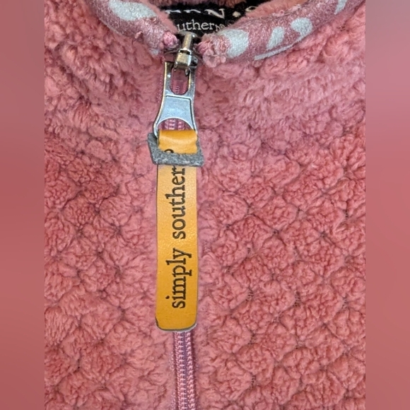 Simply Southern size large rose colored pullover fuzzy & warm - Picture 9 of 13